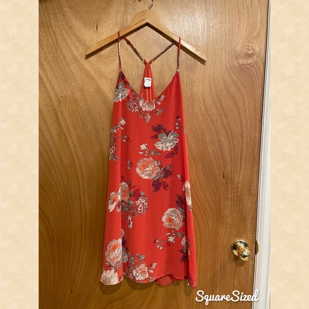 Spaghetti Strap Floral Sun Dress